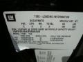 2004 Cadillac XLR Roadster Info Tag