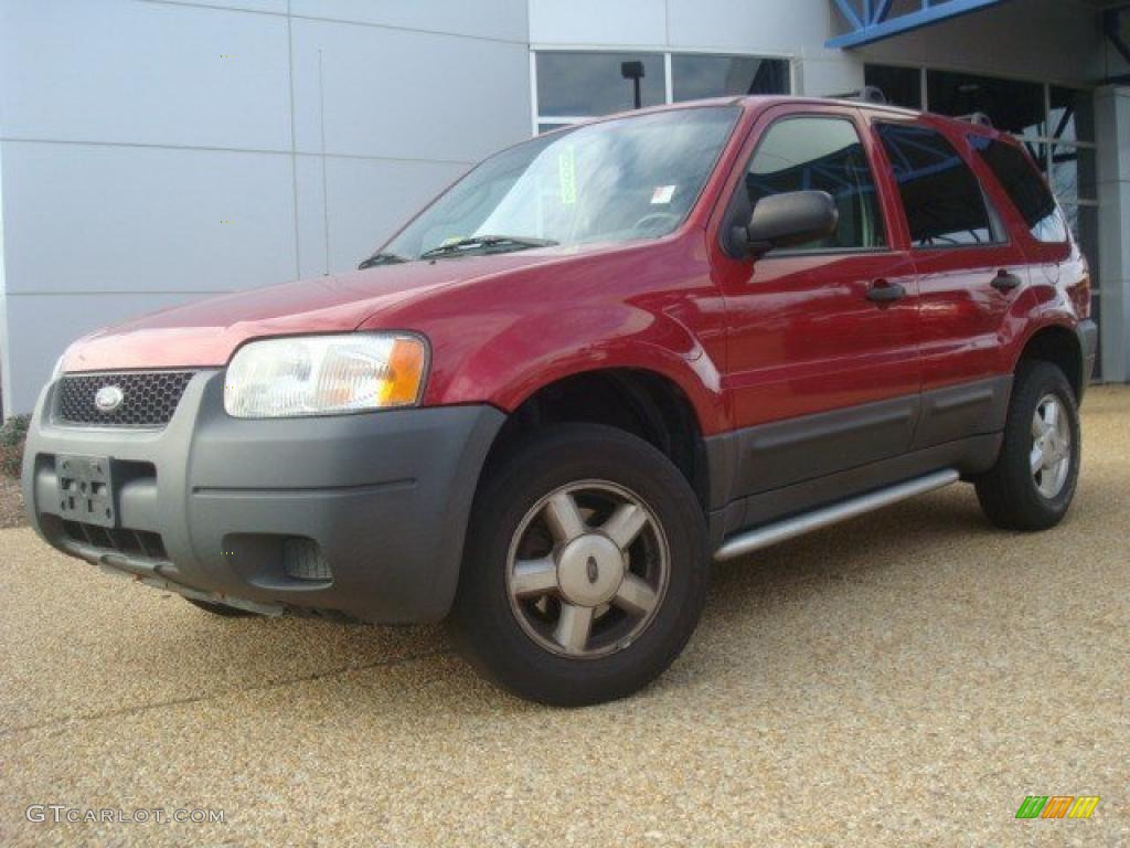 2003 Escape XLS - Redfire Metallic / Medium Dark Flint photo #1