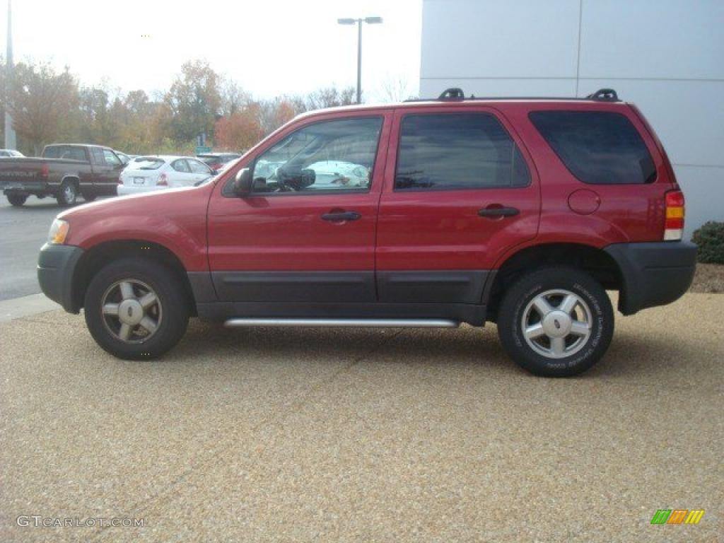 2003 Escape XLS - Redfire Metallic / Medium Dark Flint photo #2