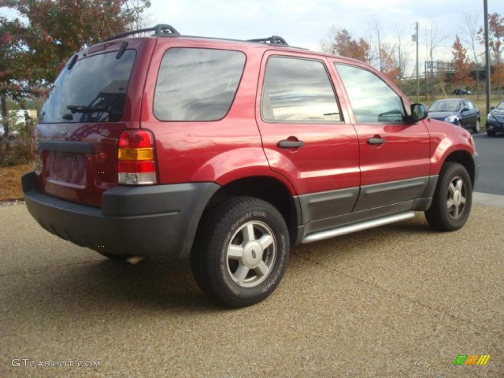 2003 Escape XLS - Redfire Metallic / Medium Dark Flint photo #4