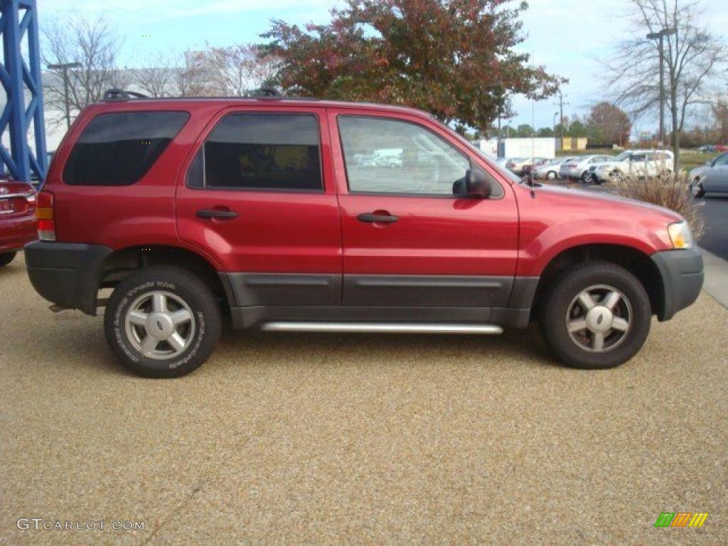 2003 Escape XLS - Redfire Metallic / Medium Dark Flint photo #5