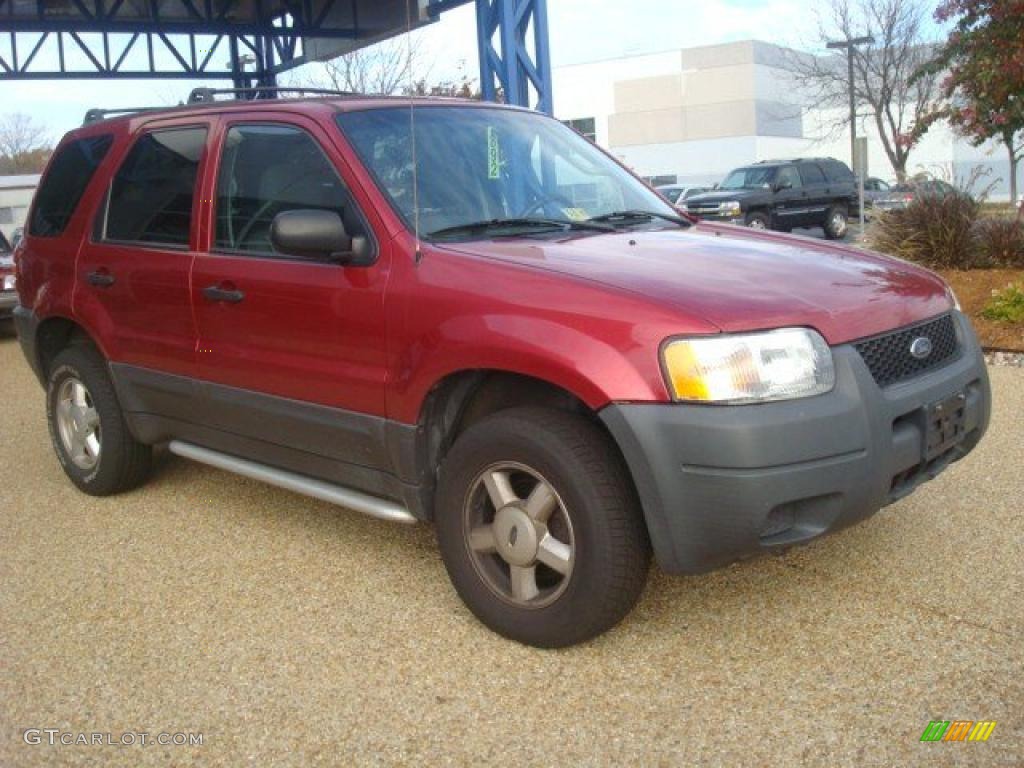 2003 Escape XLS - Redfire Metallic / Medium Dark Flint photo #6