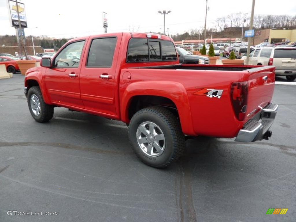 Victory Red 2011 Chevrolet Colorado LT Crew Cab 4x4 Exterior Photo #40674974