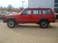 1996 Flame Red Jeep Cherokee SE  photo #3
