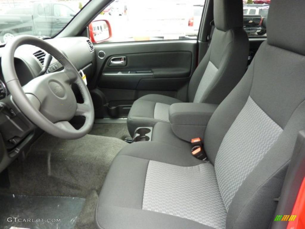 Ebony Interior 2011 Chevrolet Colorado LT Crew Cab 4x4 Photo #40674998
