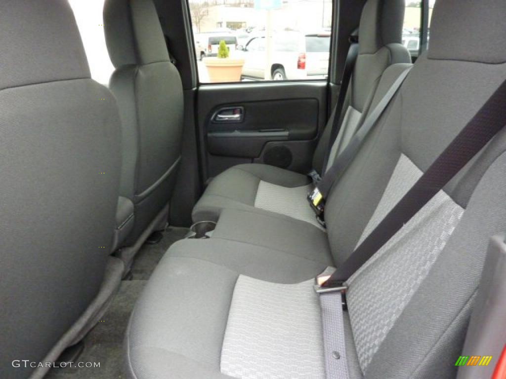 Ebony Interior 2011 Chevrolet Colorado LT Crew Cab 4x4 Photo #40675122
