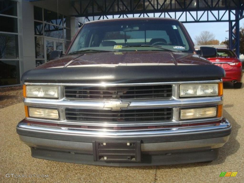 1999 Silverado 1500 LS Extended Cab - Dark Carmine Red Metallic / Graphite photo #6
