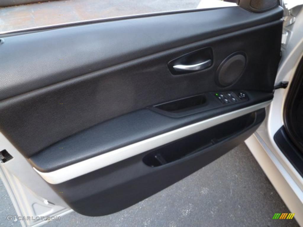 2008 BMW 3 Series 335i Sedan Black Door Panel Photo #40676138