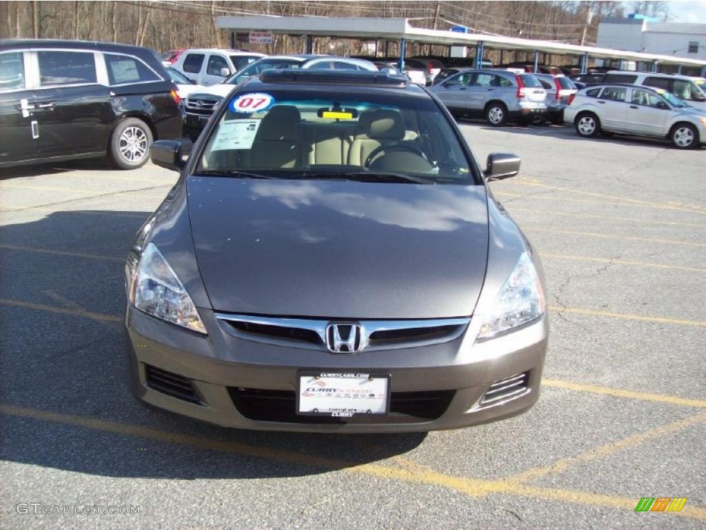2007 Accord LX V6 Sedan - Carbon Bronze Pearl / Ivory photo #4
