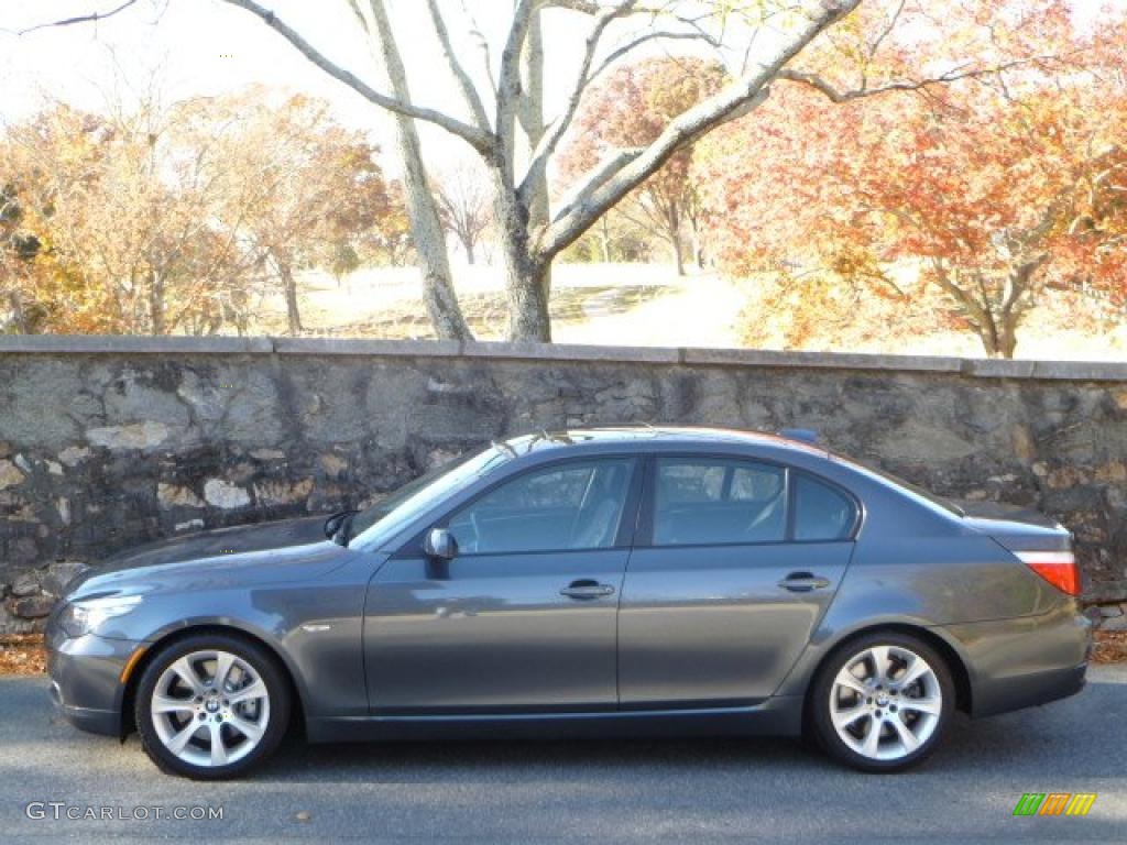 Platinum Grey Metallic 2008 BMW 5 Series 535i Sedan Exterior Photo #40676910
