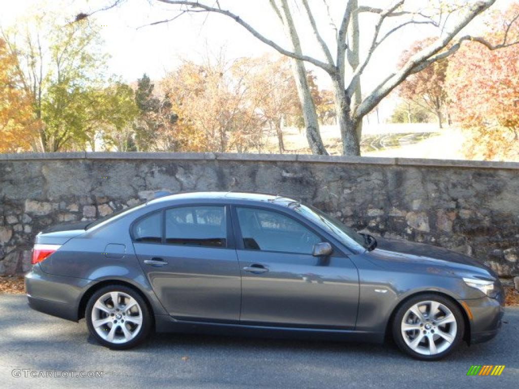 Platinum Grey Metallic 2008 BMW 5 Series 535i Sedan Exterior Photo #40676958