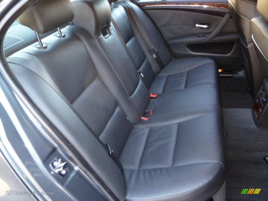 Black Interior 2008 BMW 5 Series 535i Sedan Photo #40677202