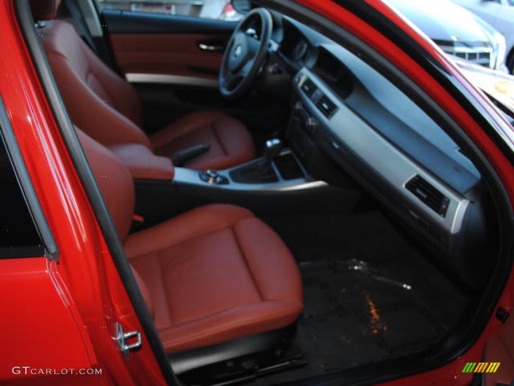 2009 3 Series 328xi Sedan - Crimson Red / Chestnut Brown Dakota Leather photo #3