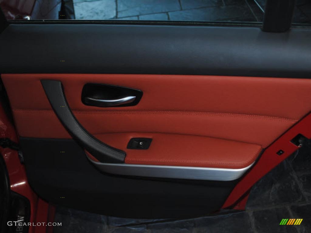 2009 BMW 3 Series 328xi Sedan Chestnut Brown Dakota Leather Door Panel Photo #40677442
