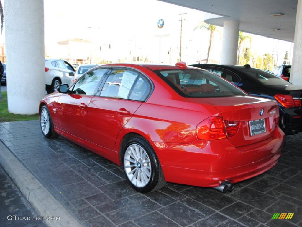 2009 3 Series 328xi Sedan - Crimson Red / Chestnut Brown Dakota Leather photo #9