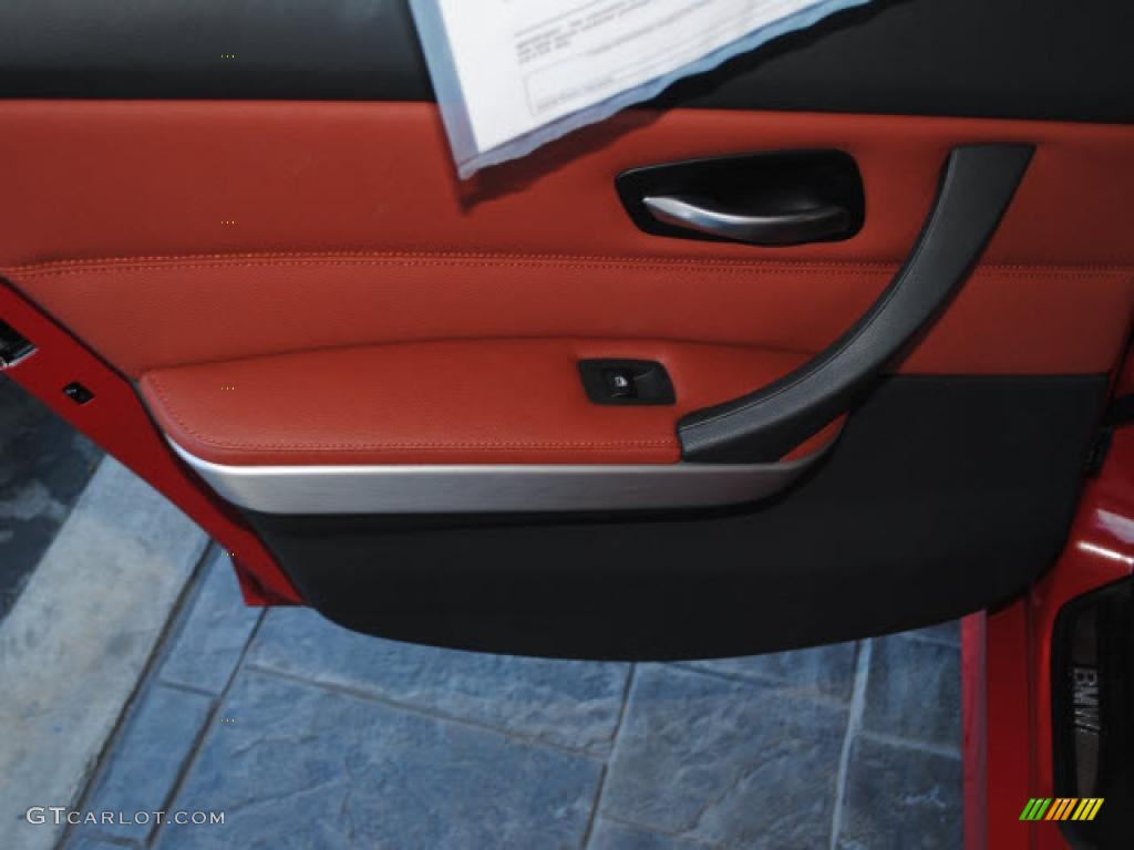 2009 BMW 3 Series 328xi Sedan Chestnut Brown Dakota Leather Door Panel Photo #40677554