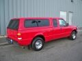 1999 Bright Red Ford Ranger XLT Extended Cab  photo #3