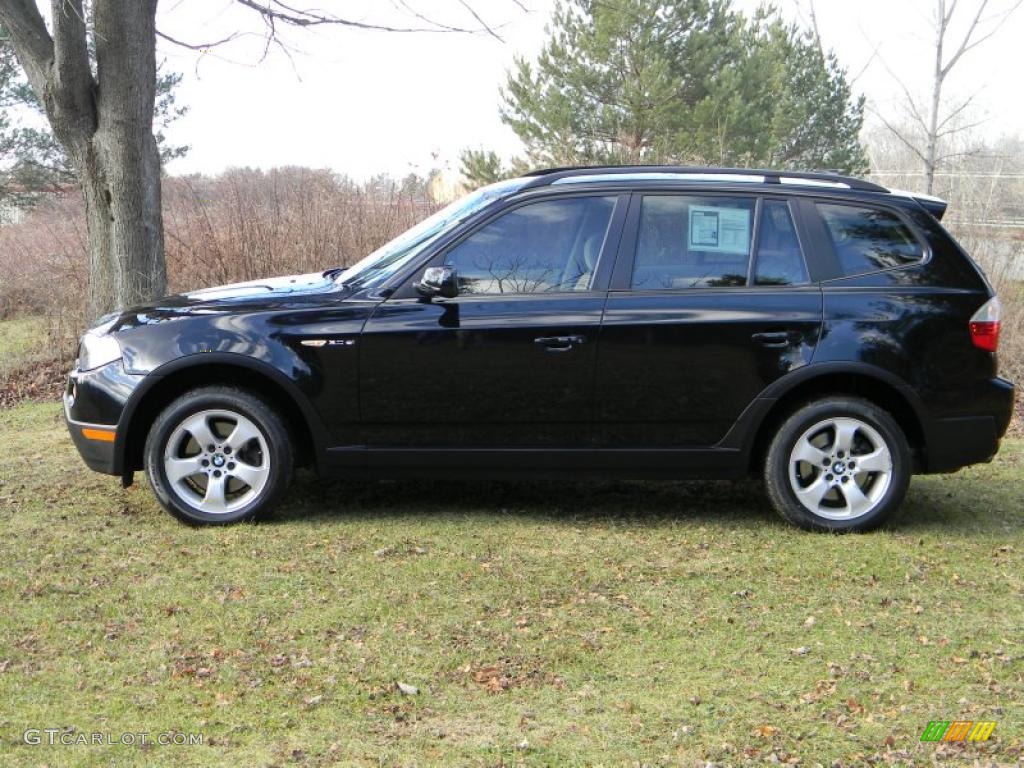Black Sapphire Metallic 2007 BMW X3 3.0si Exterior Photo #40679686