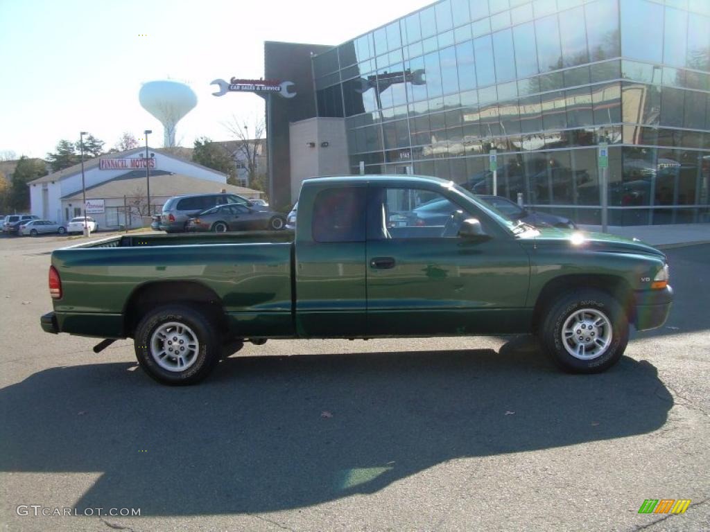 1999 Dakota SLT Extended Cab - Emerald Green Pearl / Mist Gray photo #1