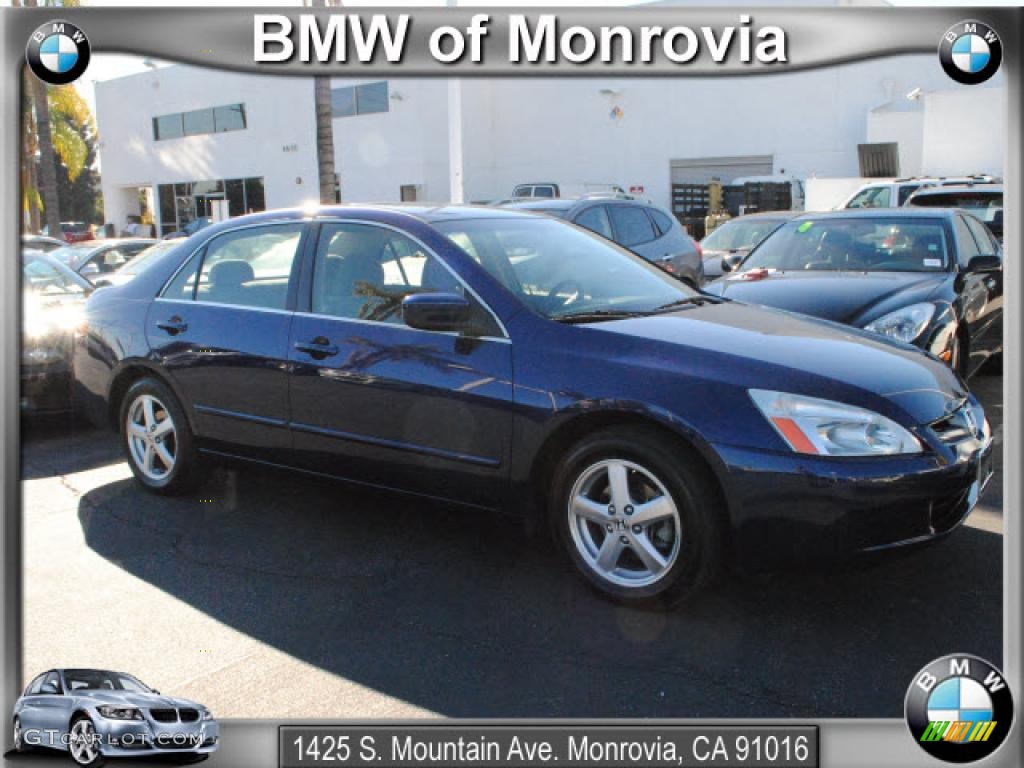 2003 Accord EX Sedan - Eternal Blue Pearl / Gray photo #1