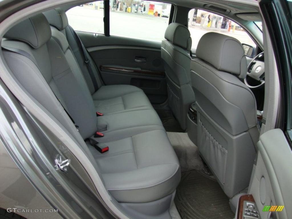 2003 7 Series 745i Sedan - Sterling Grey Metallic / Basalt Grey/Flannel Grey photo #25