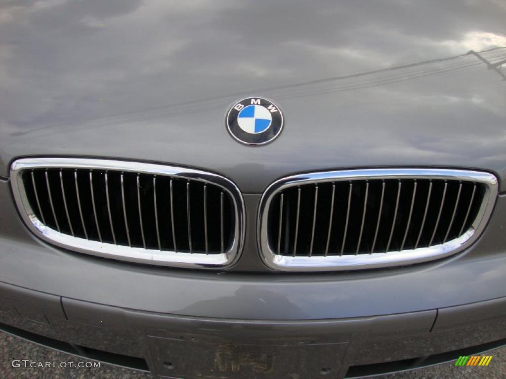 2003 7 Series 745i Sedan - Sterling Grey Metallic / Basalt Grey/Flannel Grey photo #38