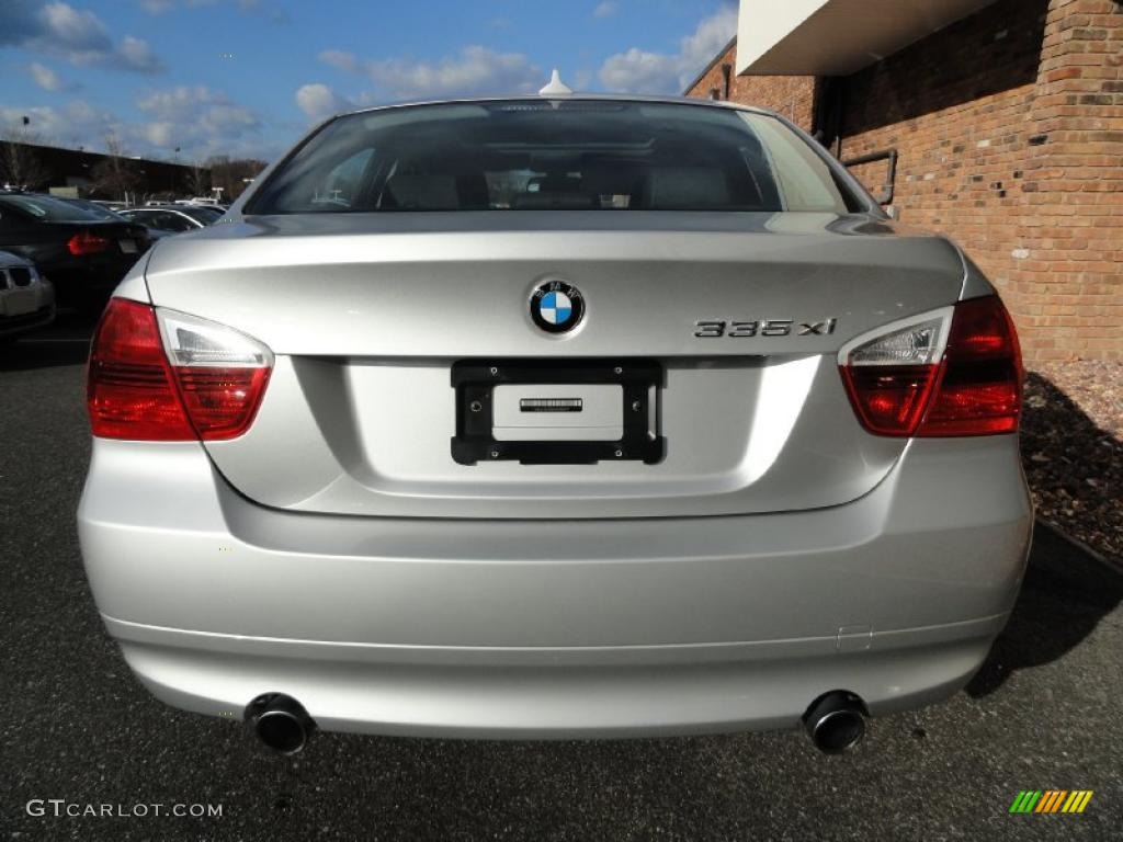 2008 3 Series 335xi Sedan - Titanium Silver Metallic / Black photo #5