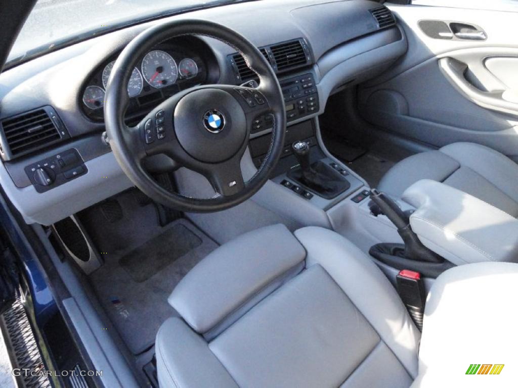 Grey Interior 2003 BMW M3 Convertible Photo #40681630