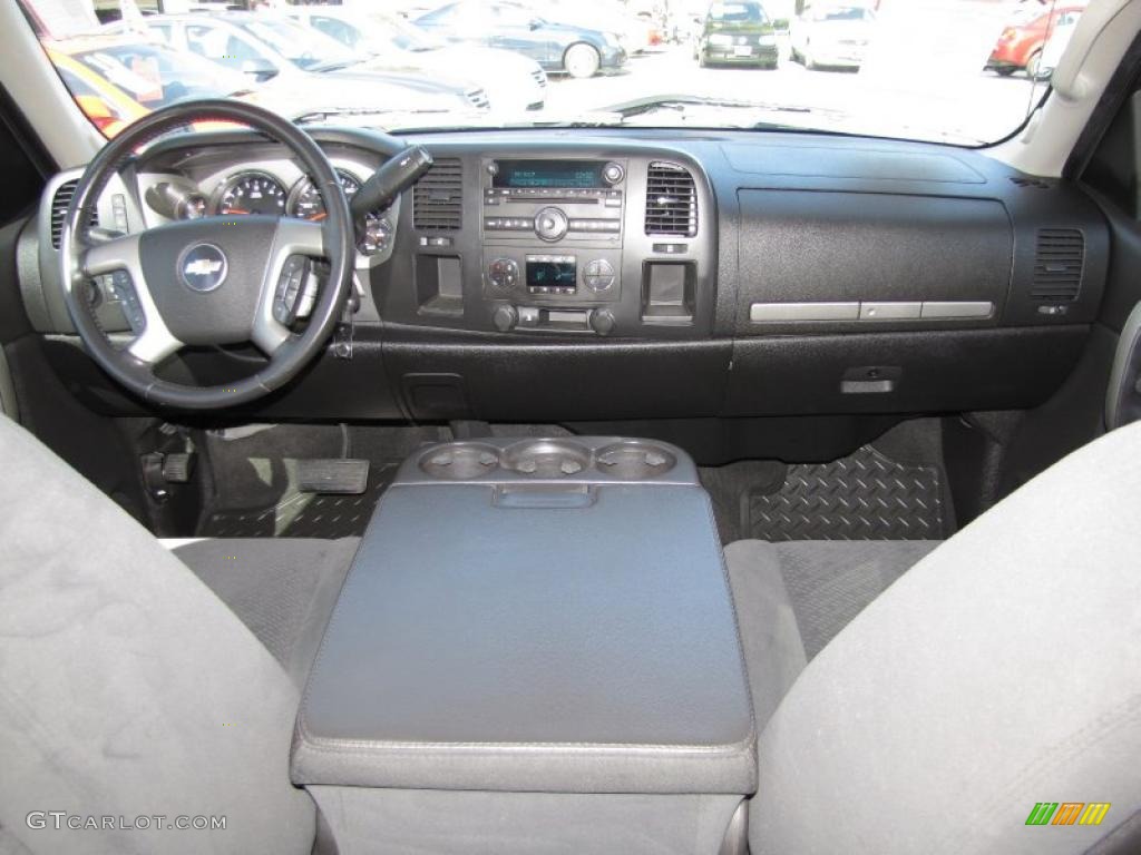 Ebony Interior 2008 Chevrolet Silverado 1500 LT Crew Cab Photo #40682542