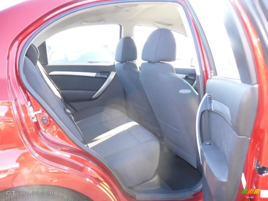 2010 Aveo LT Sedan - Sport Red / Charcoal photo #12