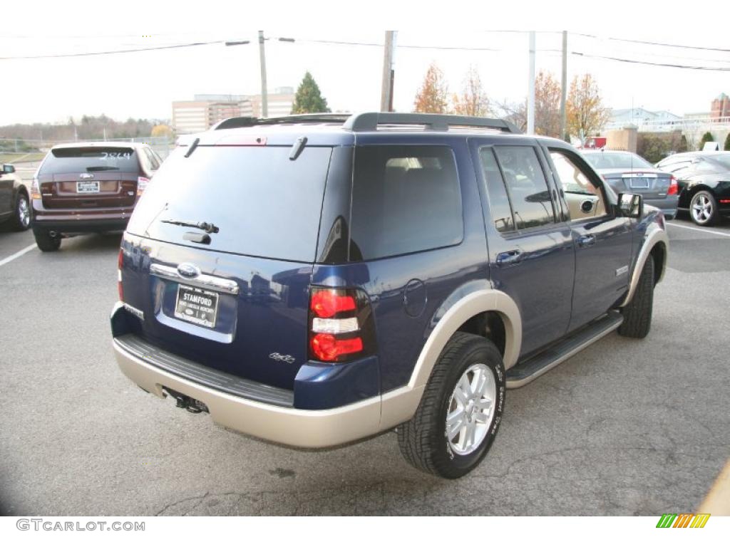 2008 Explorer Eddie Bauer 4x4 - Dark Blue Pearl Metallic / Camel photo #5