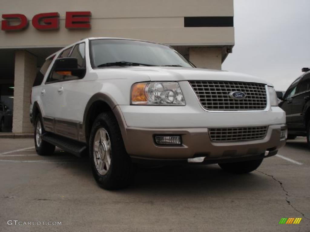2003 Expedition Eddie Bauer - Oxford White / Medium Parchment photo #1