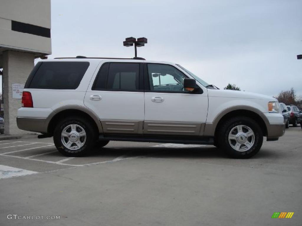 2003 Expedition Eddie Bauer - Oxford White / Medium Parchment photo #2