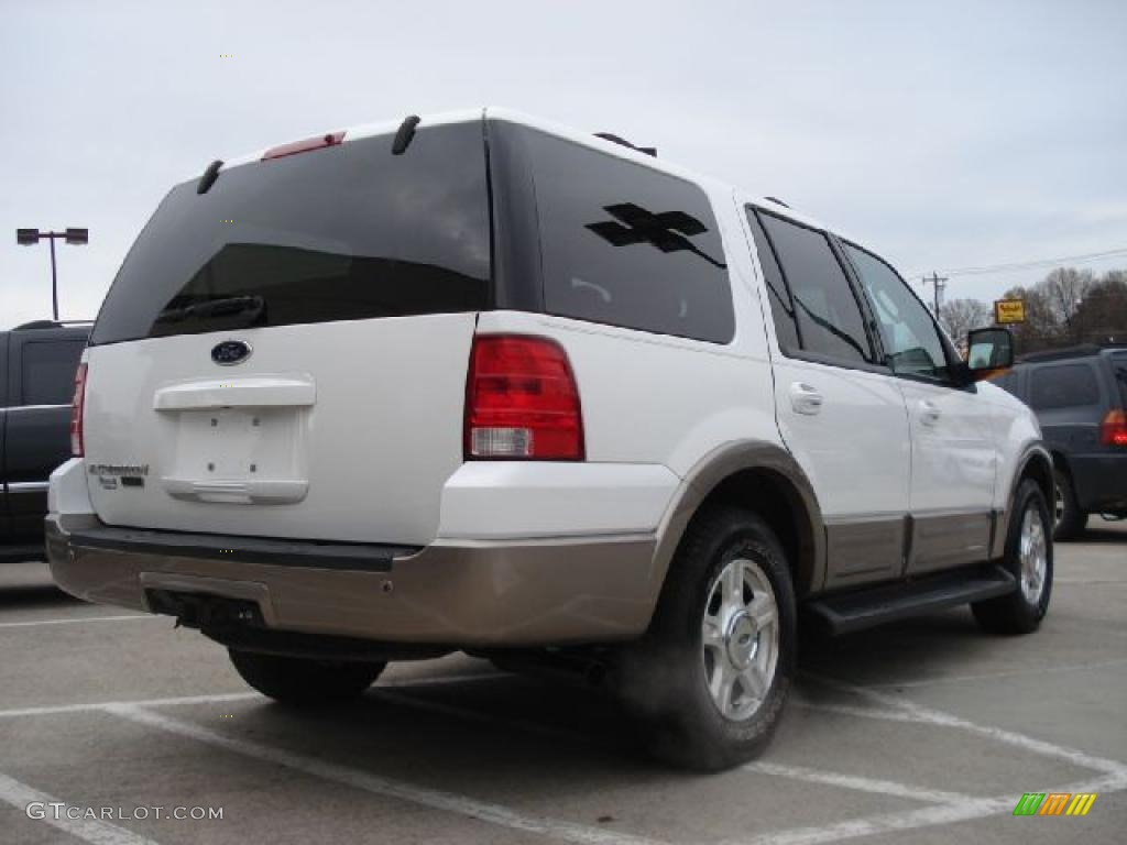 2003 Expedition Eddie Bauer - Oxford White / Medium Parchment photo #3