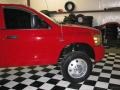 2007 Flame Red Dodge Ram 3500 Laramie Quad Cab 4x4 Dually  photo #15