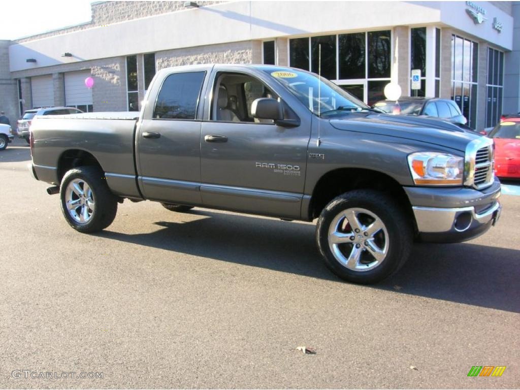 2006 Ram 1500 Big Horn Edition Quad Cab 4x4 - Mineral Gray Metallic / Medium Slate Gray photo #2