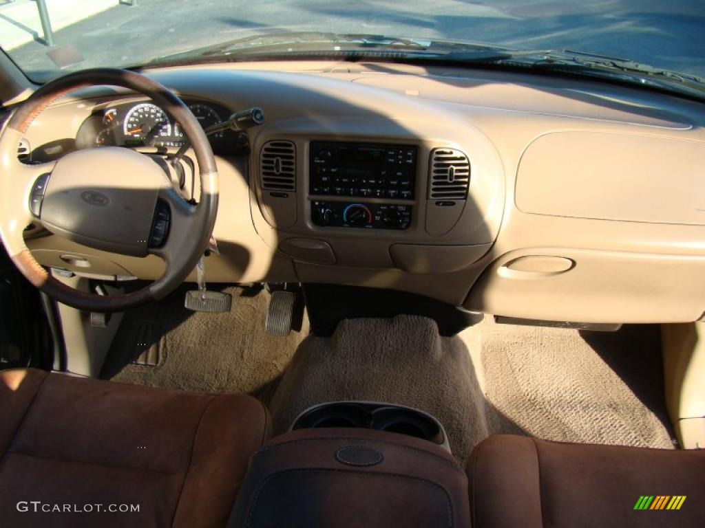 2001 F150 King Ranch SuperCrew - Charcoal Blue Metallic / Castano Brown Leather photo #18