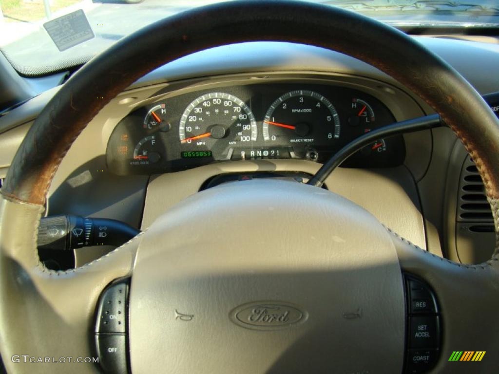 2001 F150 King Ranch SuperCrew - Charcoal Blue Metallic / Castano Brown Leather photo #24
