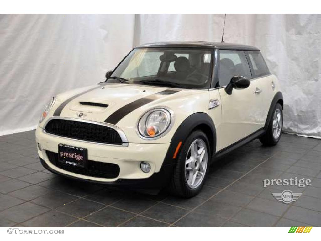 2007 Cooper S Hardtop - Pepper White / Grey/Carbon Black photo #1