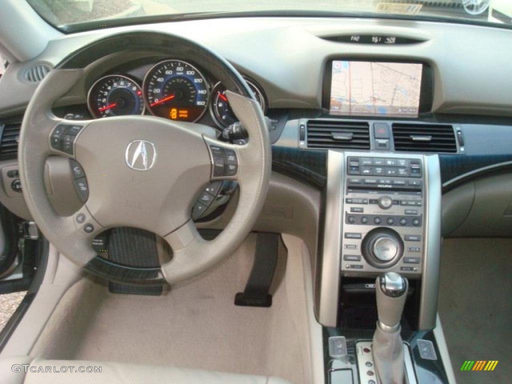2009 Acura RL 3.7 AWD Sedan Taupe Dashboard Photo #40691286