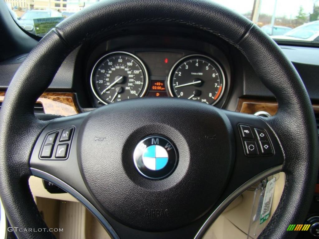 2008 3 Series 328i Convertible - Alpine White / Cream Beige photo #11