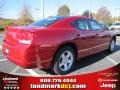 2010 Inferno Red Crystal Pearl Dodge Charger SE  photo #3