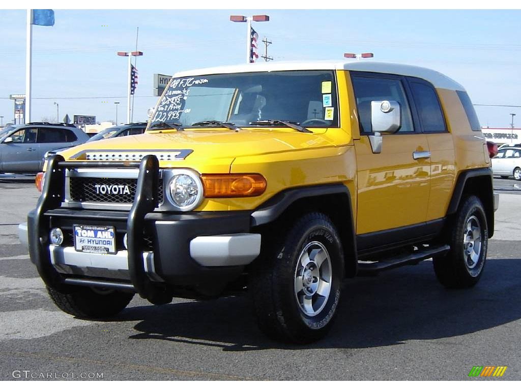 2008 FJ Cruiser 4WD - Sun Fusion Yellow / Dark Charcoal photo #1