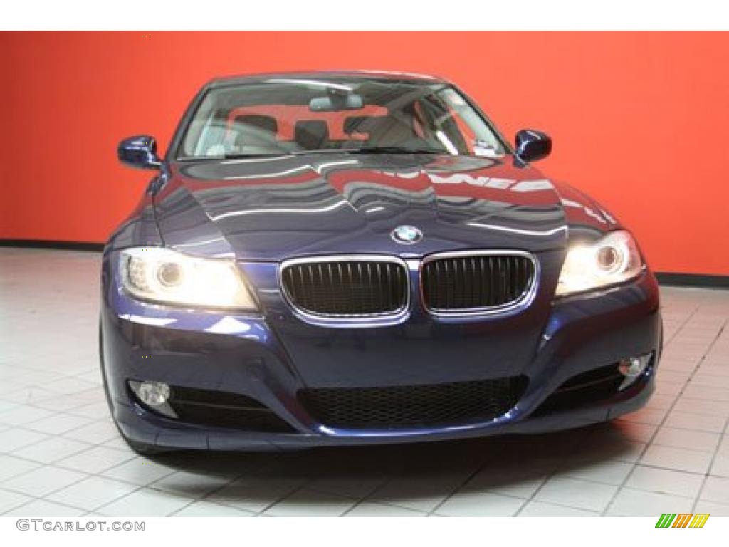 2011 3 Series 328i Sedan - Deep Sea Blue Metallic / Oyster/Black Dakota Leather photo #15