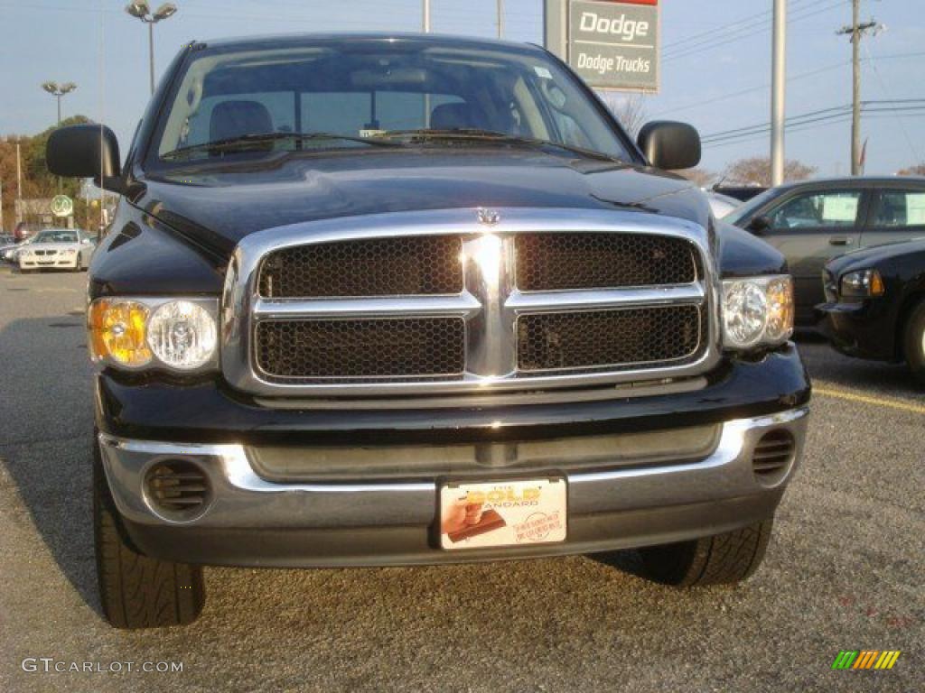 2005 Ram 1500 Thunder Road Quad Cab 4x4 - Black / Dark Slate Gray photo #8