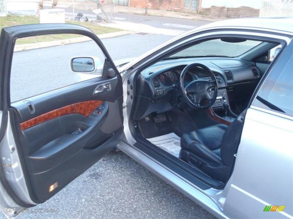 Ebony Black Interior 2002 Acura CL 3.2 Photo #40697254