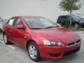 2008 Rally Red Pearl Mitsubishi Lancer ES  photo #1