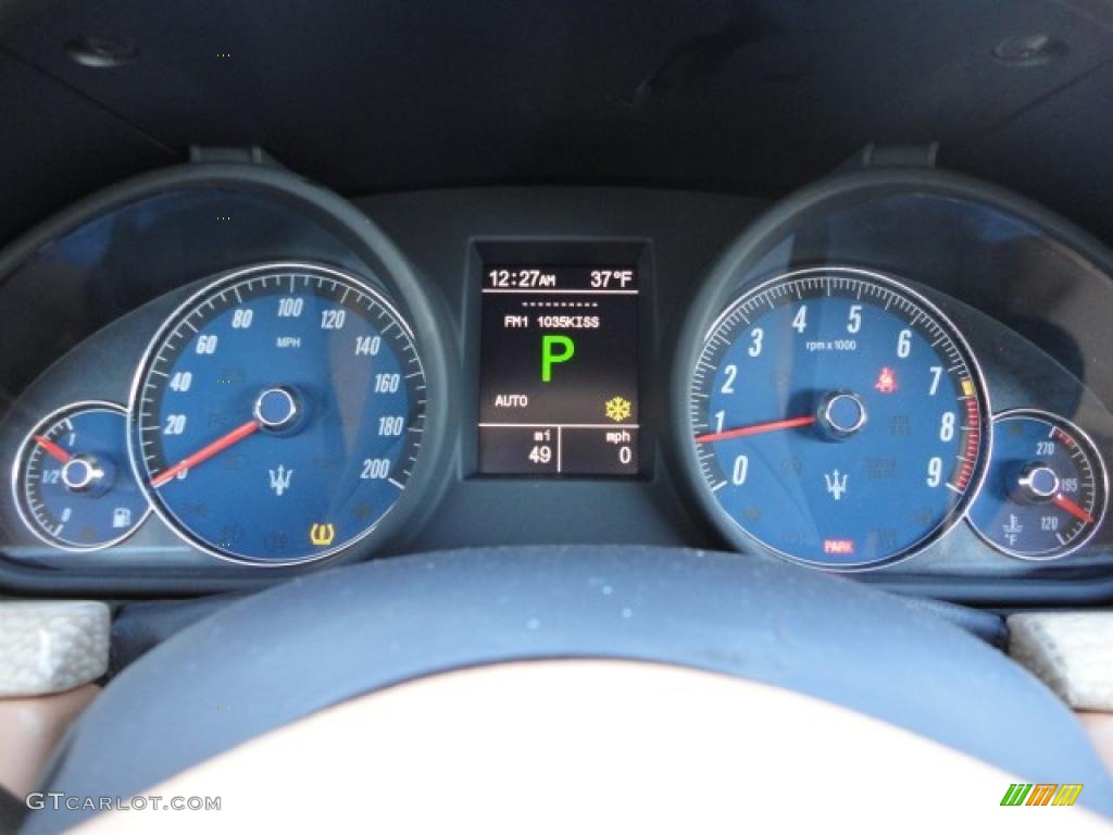 2011 Maserati GranTurismo Convertible GranCabrio Gauges Photo #40700841