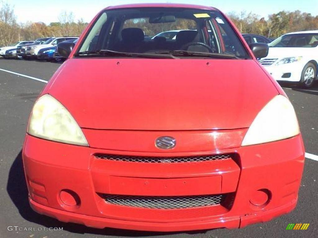 2004 Aerio S Sedan - Racy Red / Black photo #2
