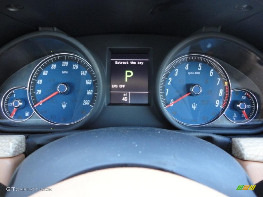 2011 Maserati GranTurismo Convertible GranCabrio Gauges Photo #40701045
